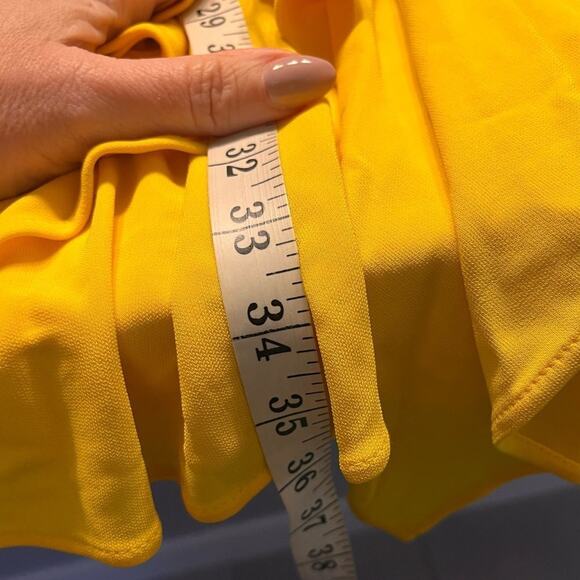 NWT DUNDAS Beau Wrap Dress Yellow Size 2 MSRP $1250 - Picture 11 of 11